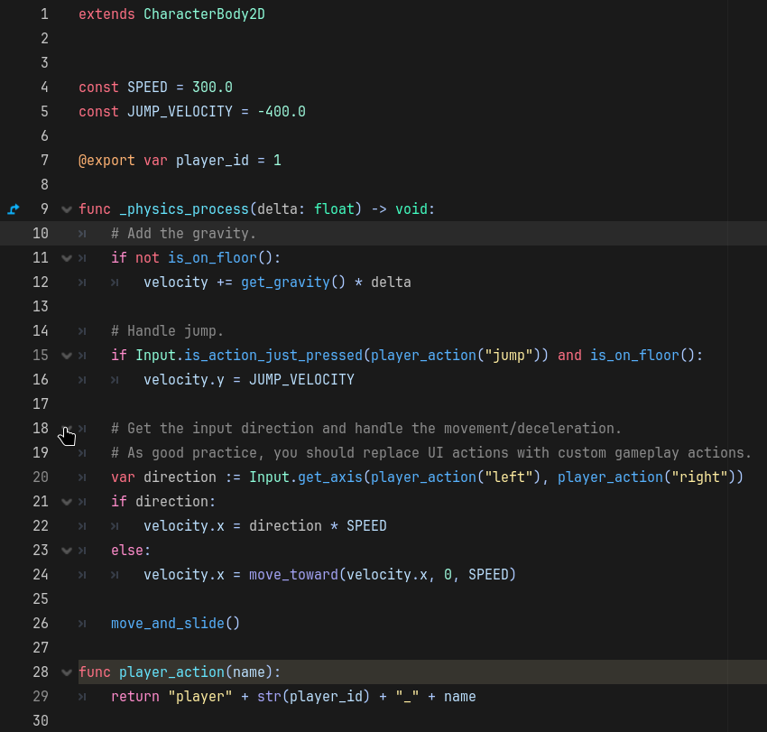 The final code